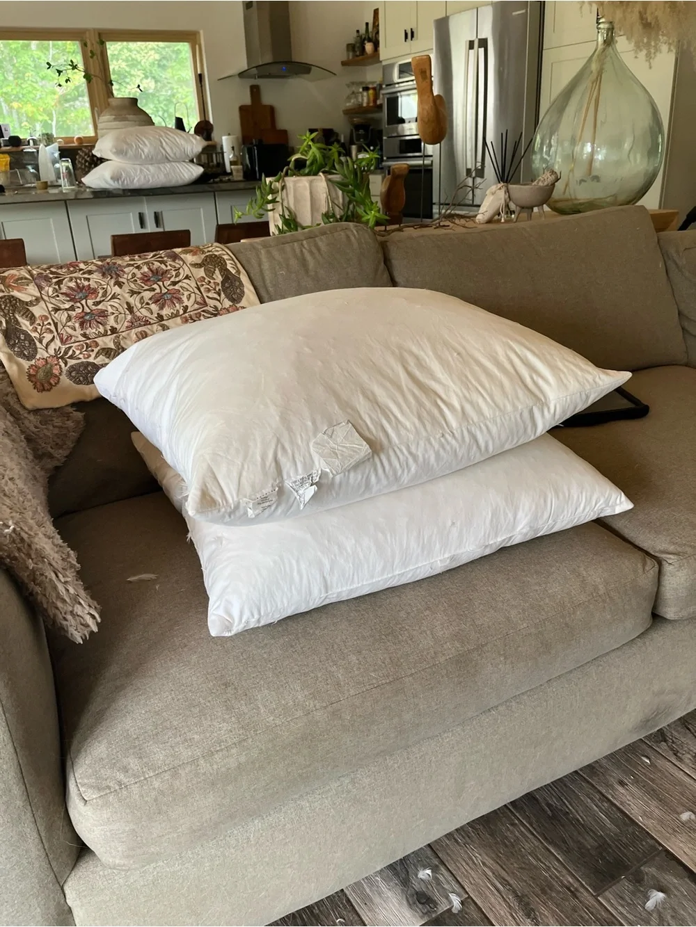 Pottery Barn 26x26 down throw pillow insert.